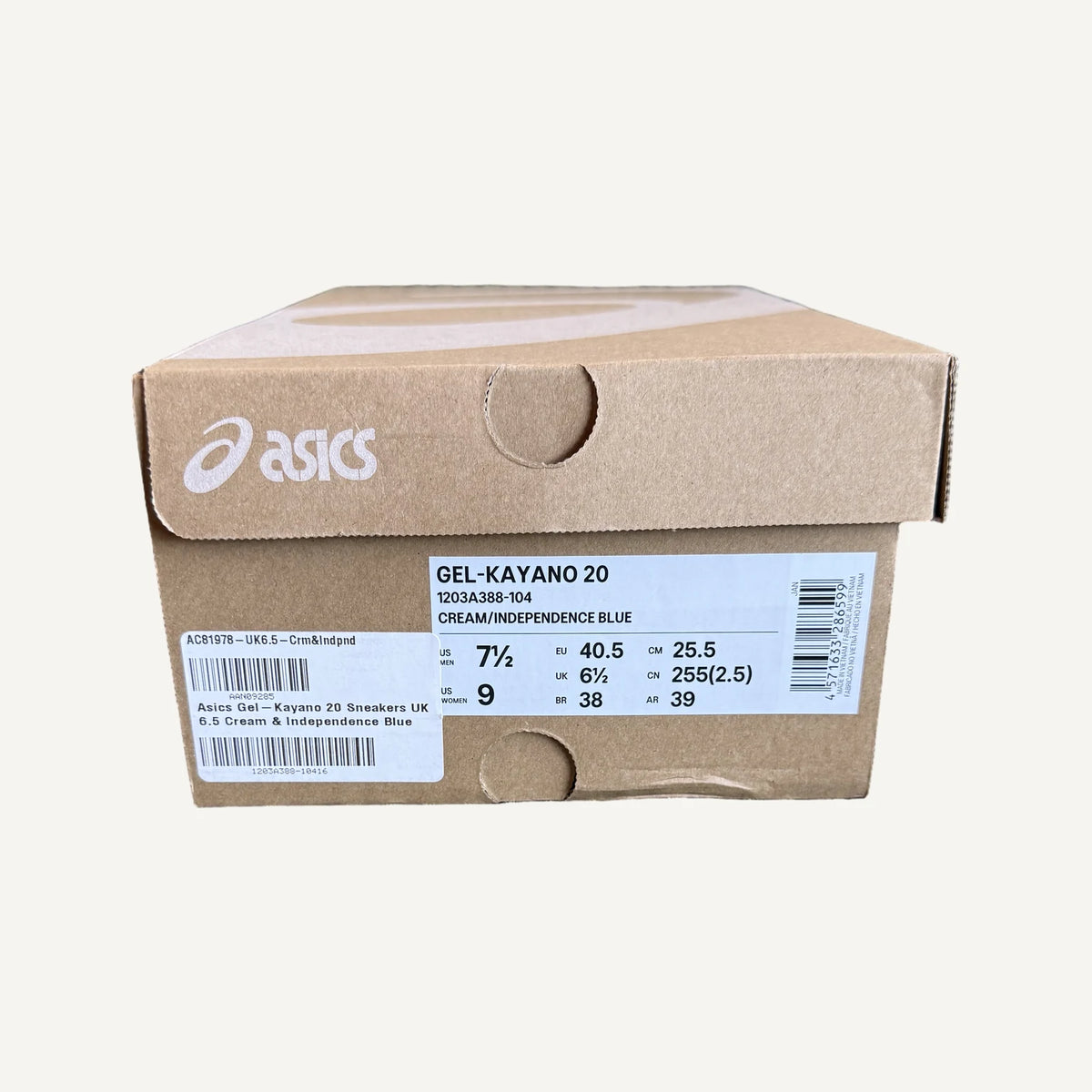 ASICS Gel Kayano 20, Cream Independence Blue, image 5