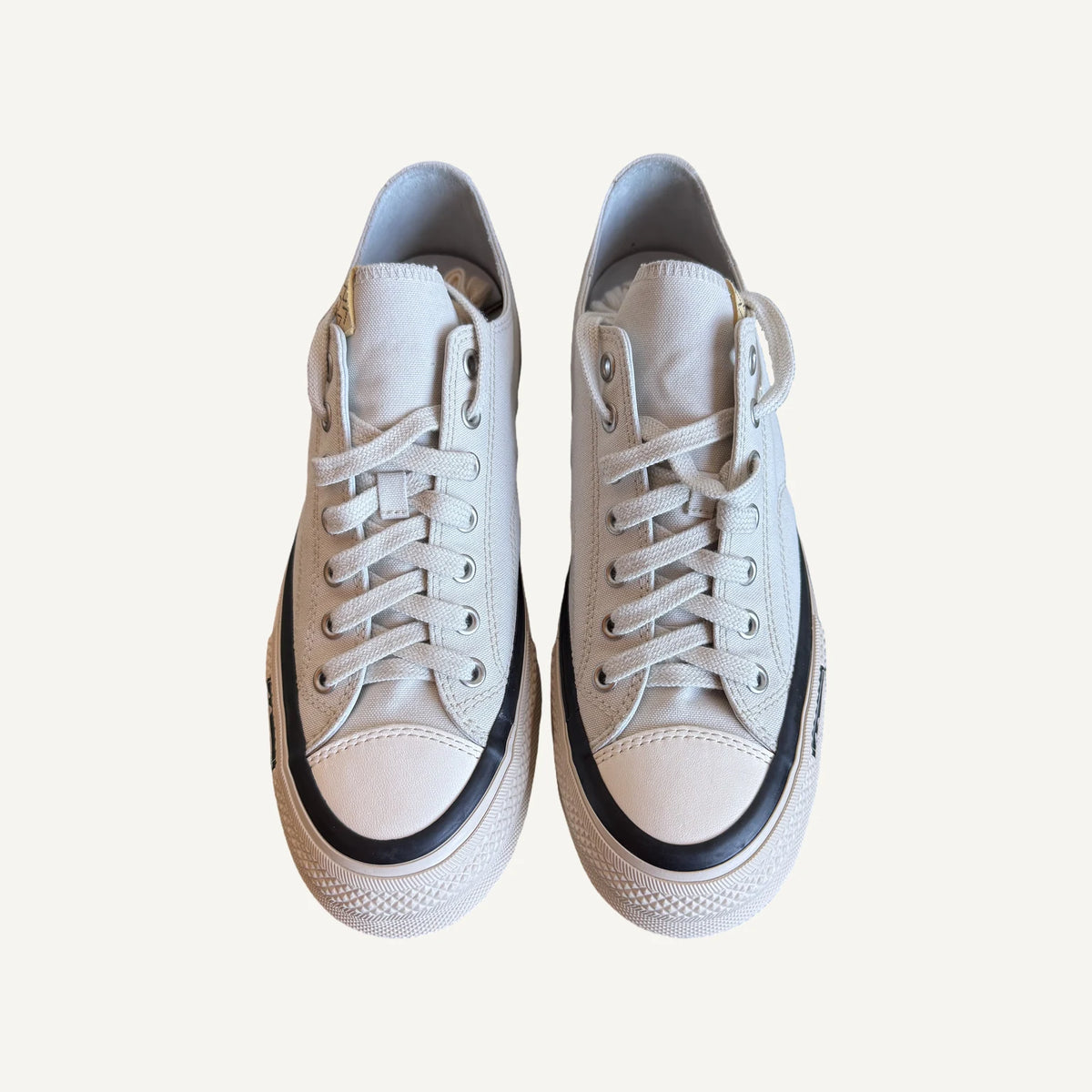 visvim Skagway Lo, Ivory, top-down view of pair