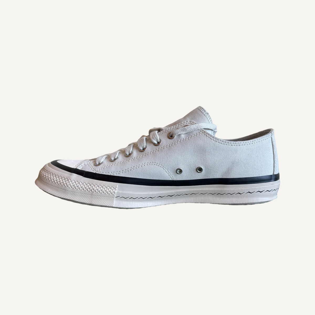 visvim Skagway Lo, Ivory, inner side profile