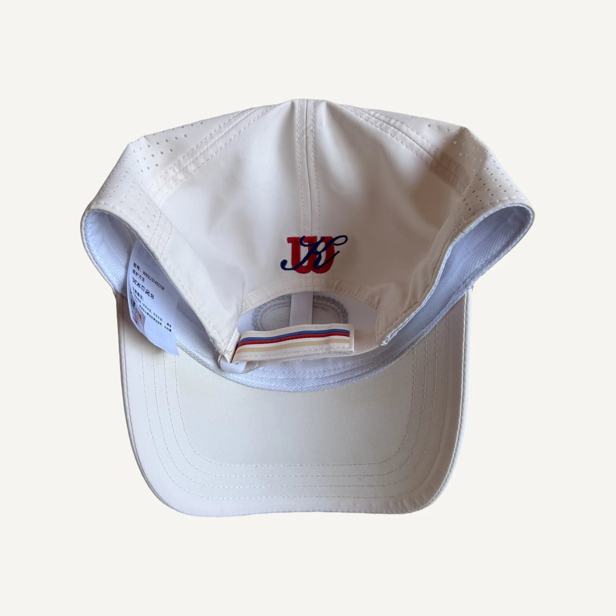 Kith x Wilson Perforated Cap, White, image 2