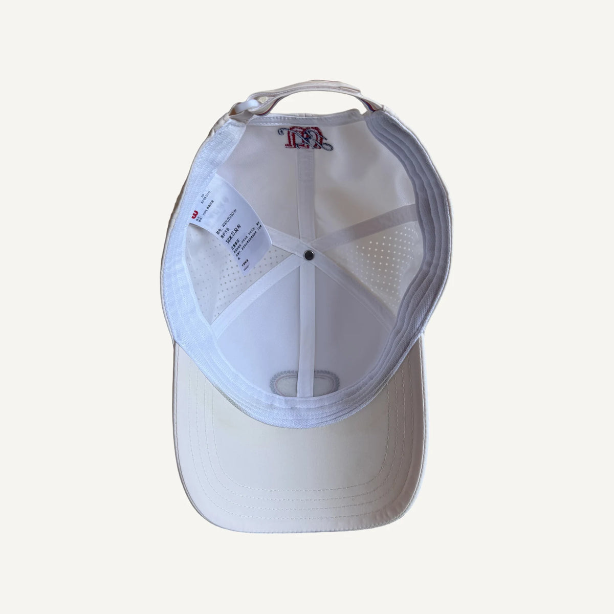 Kith x Wilson Perforated Cap, White, image 3