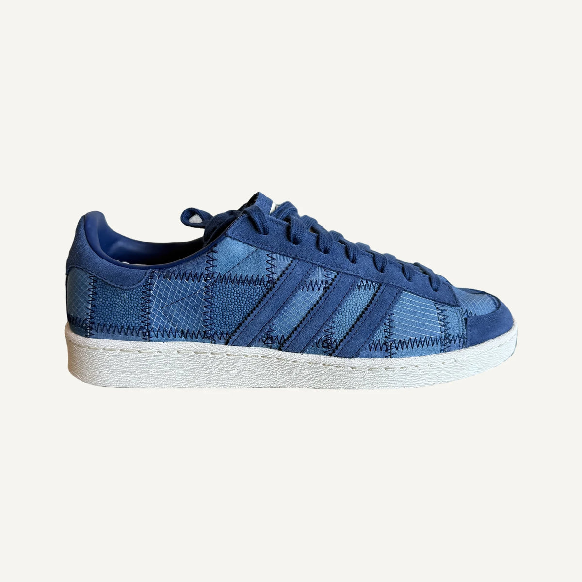 adidas Jabbar Lo Patchwork, Indigo Cream White, image 1