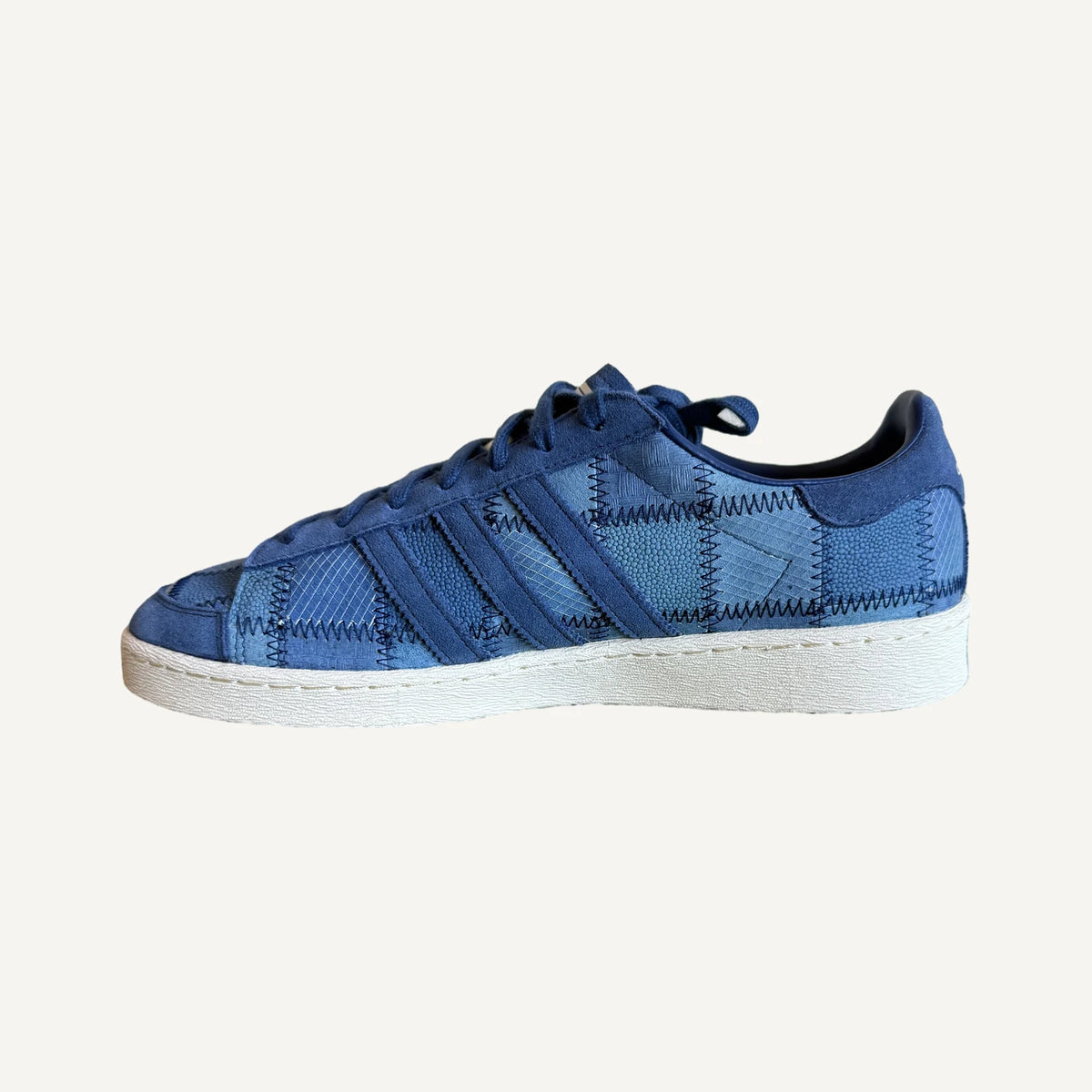 adidas Jabbar Lo Patchwork, Indigo Cream White, image 2