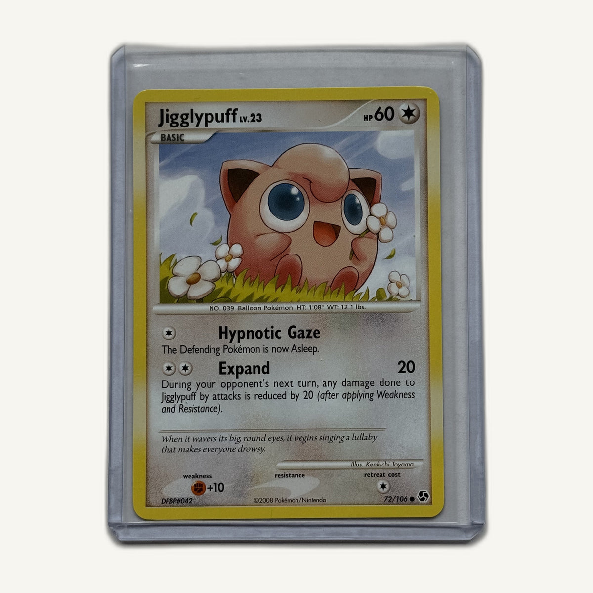 2008 Pokémon Great Encounters Jigglypuff 72/106, front