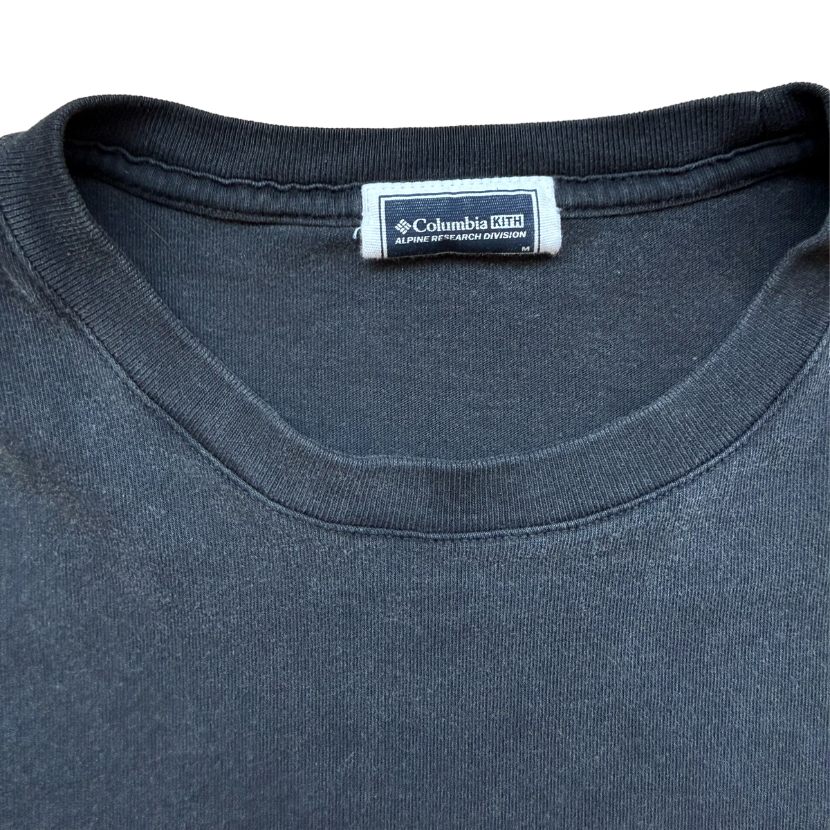 KITH x Columbia ARD tee, neck label