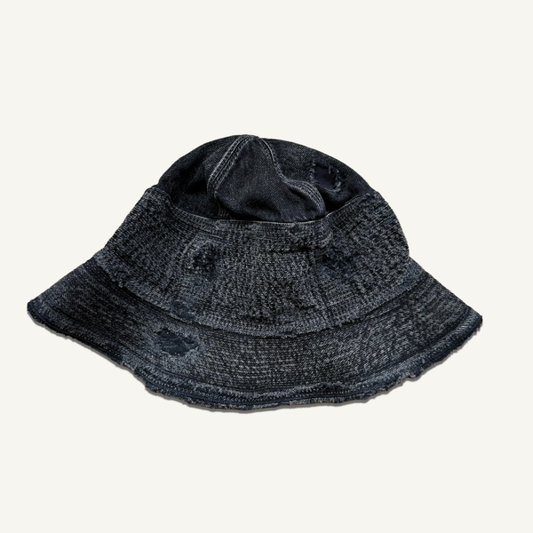 Kapital Kountry “Old Man and the Sea” Bucket Hat, Black × Black